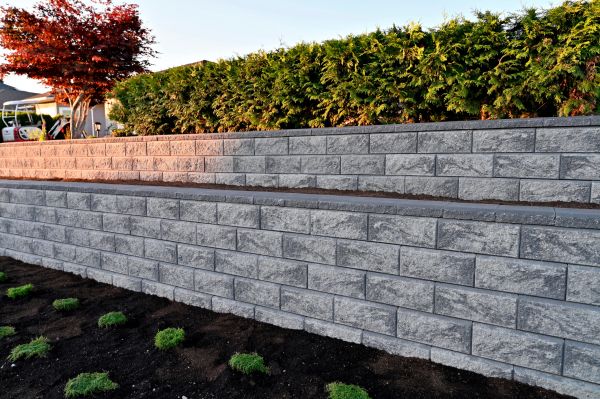 Concrete Retaining Wall Installation in Holly Springs