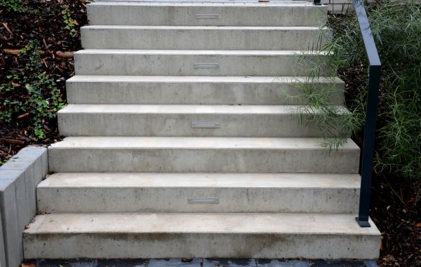 Poured Step Installation in Holly Springs