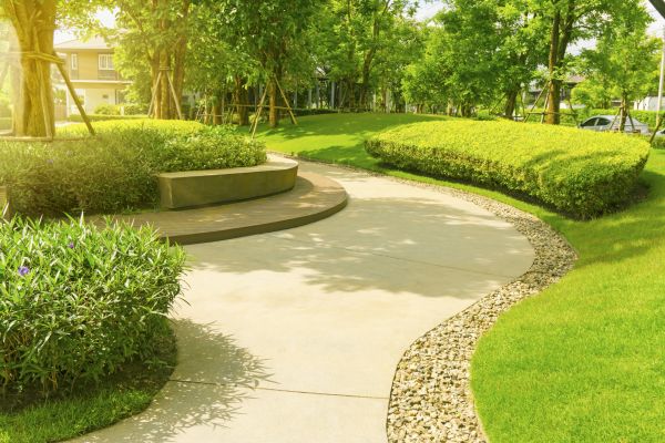 Cement Walkway Installation in Holly Springs