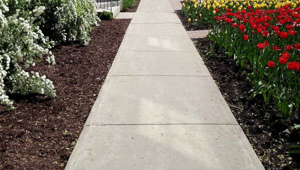 Cement Sidewalk Installation in Holly Springs
