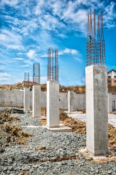 Concrete Footer Pouring in Holly Springs
