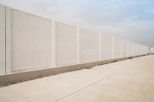 Concrete Fence Construction in Holly Springs