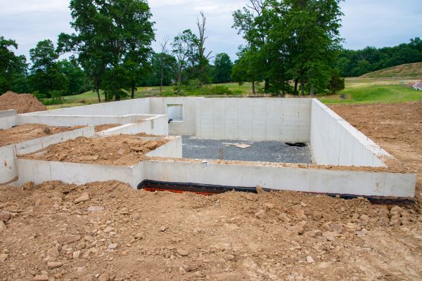 Basement Foundation Pouring in Holly Springs