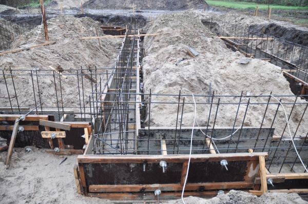 House Footing Construction in Holly Springs