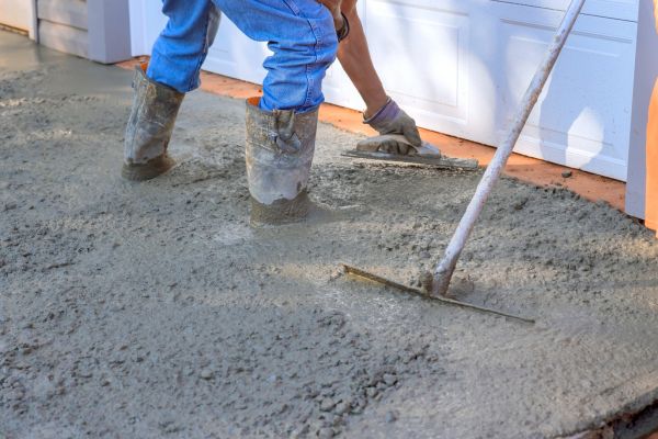 Driveway Slab Construction in Holly Springs