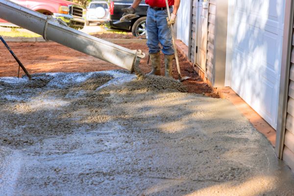 Driveway Slab Laying in Holly Springs