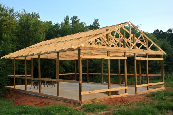 Barn Pad Installation in Holly Springs