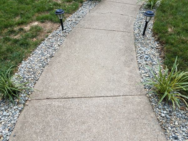 Cement Path Construction in Holly Springs