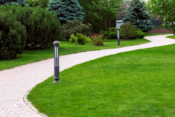 Backyard Sidewalk Installation in Holly Springs