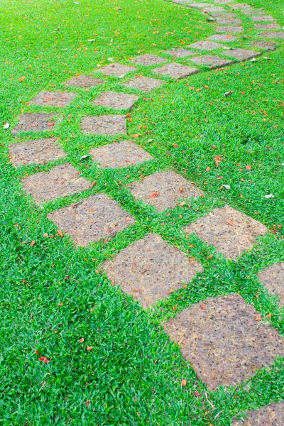 Backyard Pathway Construction in Holly Springs